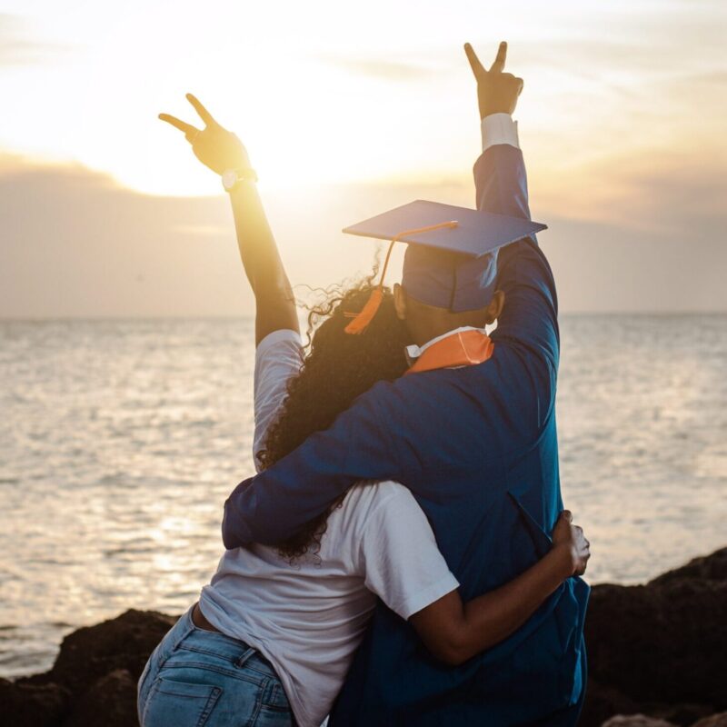 Photo of a students celebrating - Prepped and Polished - Prepped for Admissions - Massachusetts